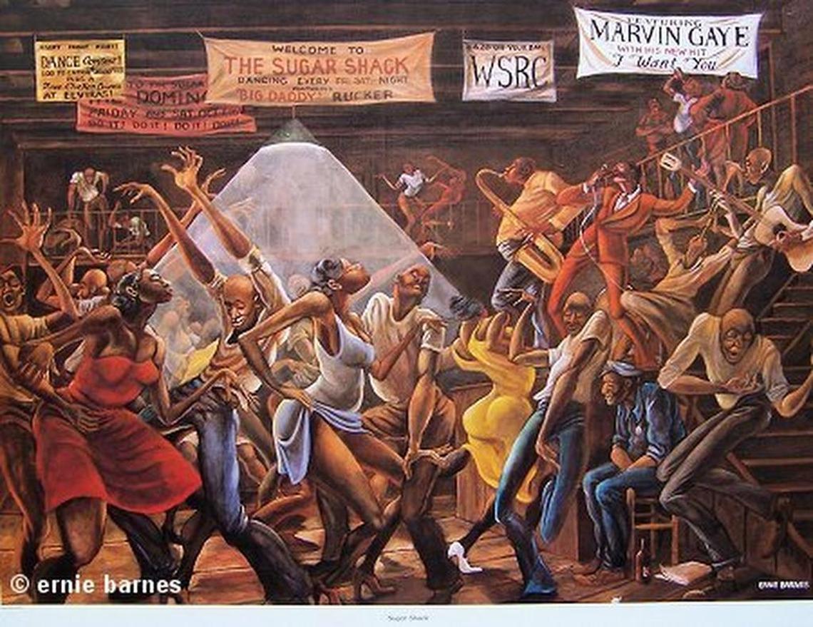 The Sugar Shack Experience, a tribute to artist Ernie Barnes and his iconic painting, including live performances by poet J. Ivy, a dance group and an open funk and soul dance party by DJ Niena Drake, will take place Thursday at the Durham Armory.