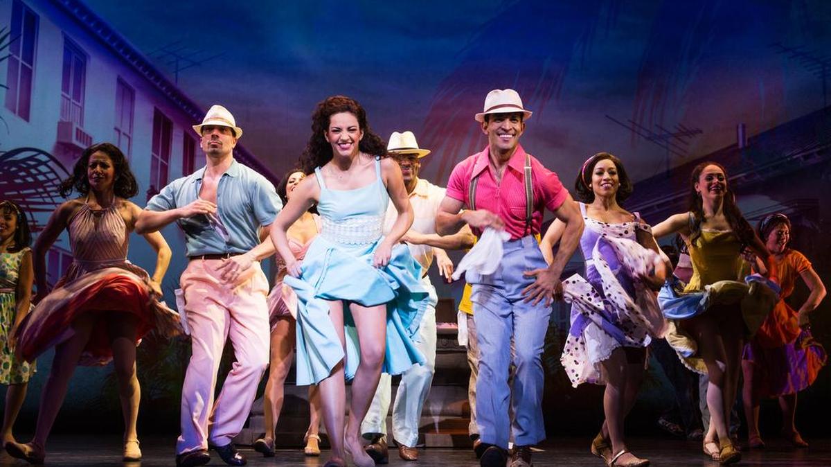 Ana Villafane and the cast of “On Your Feet!” on Broadway.