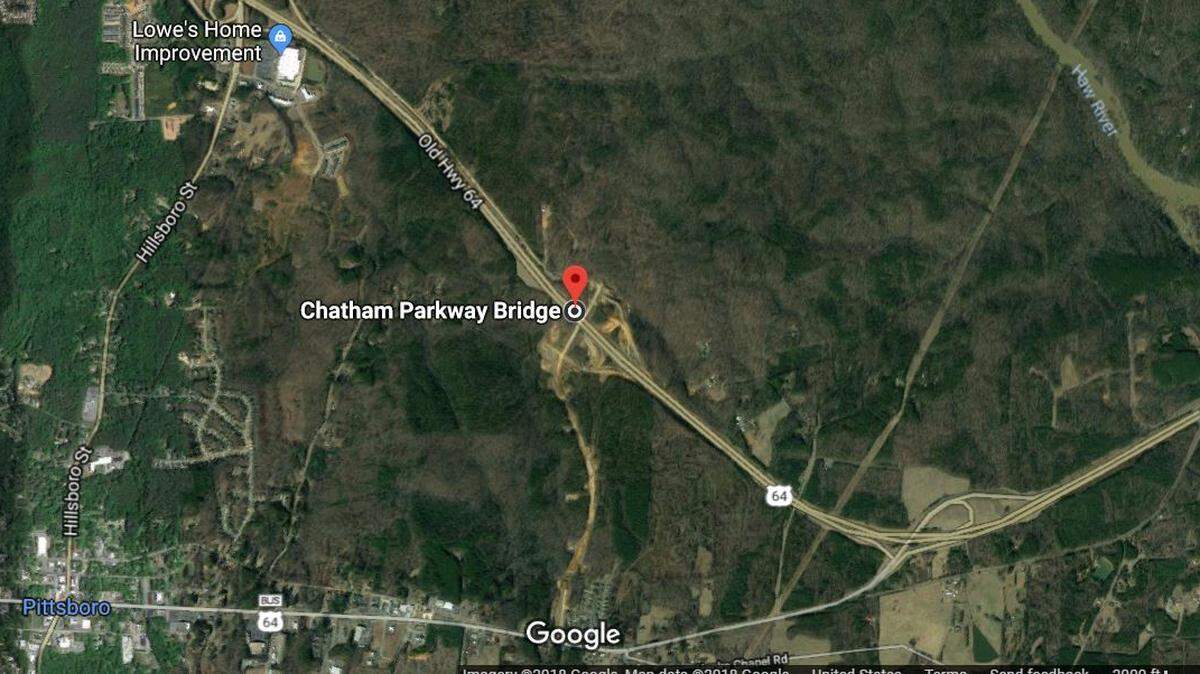 Much of the land for Chatham Park is still covered by forest.
