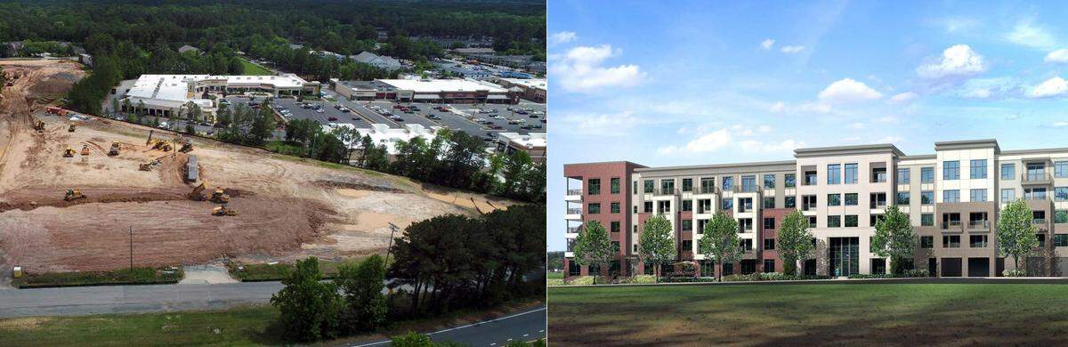 Crews have cleared the site of a former Crown Honda-Volvo dealership off U.S. 15-501 in Chapel Hill and are preparing to start construction of a multstory apartment complex and parking deck.
