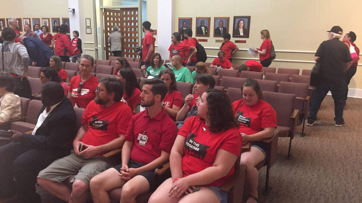 These Durham educators lobbied county commissioners for money to pay for community schools advisers during a June 11 public hearing. Their advocacy work paid off Monday, June 25, when commissioners approved a $644 million spending plan that included money for school advisers and Durham Public Schools' full request for $5 million in "new money" for the 2018-19 school year.