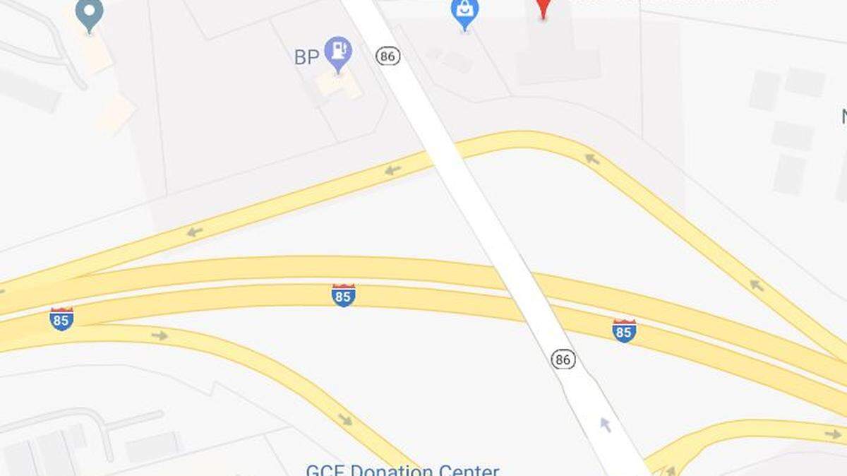 The 1800 block of NC 86 is located a little bit north of I-85.