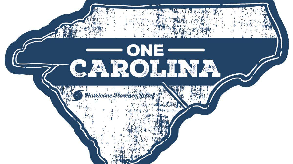 Sales of “One Carolina” stickers by South Carolina company Palmetto Shirt Co. will go to Habitat for Humanity in North Carolina and South Carolina. So far, sales of the stickers and T-shirts have raised $10,000 that was donated on Wednesday, Sept. 19, 2018.