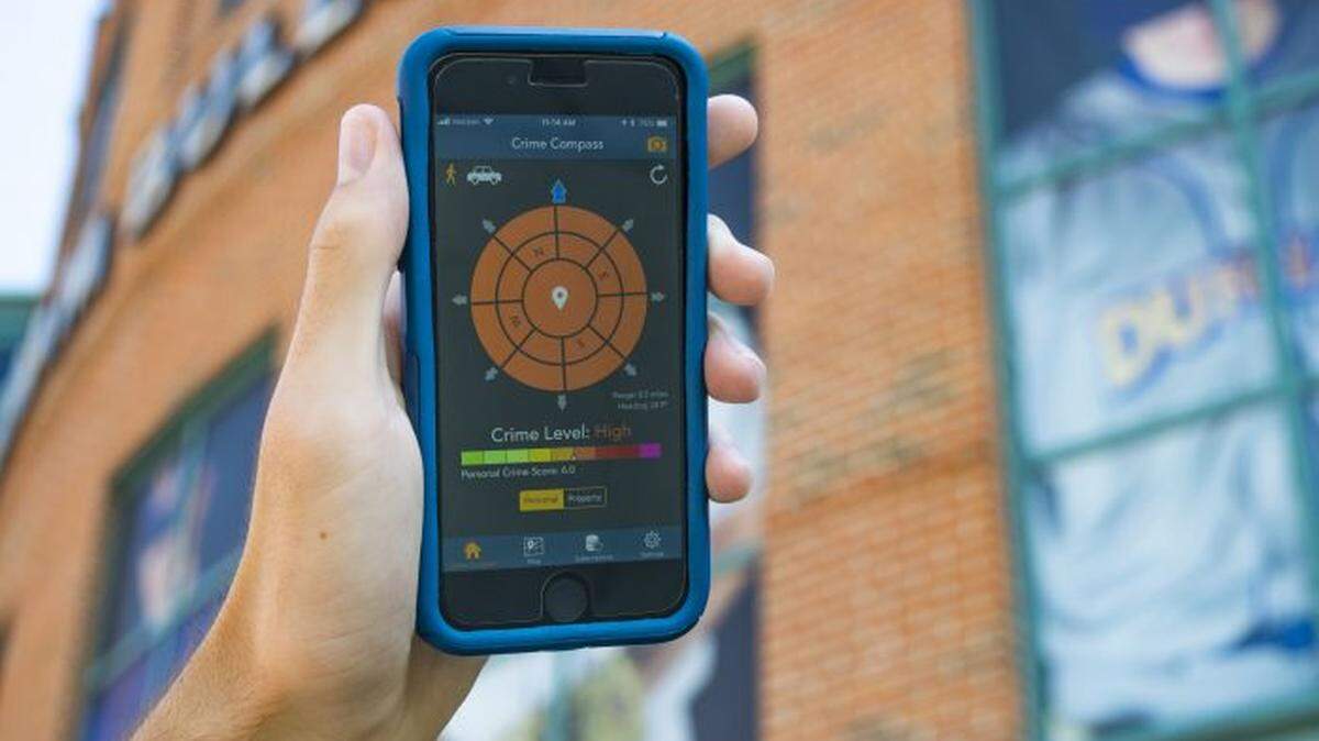 Crime and Place, a new iPhone app that tells you the risk of crime for your location.