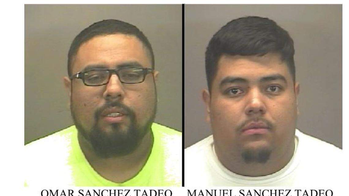 Omar Sanchez Tadeo, left, and Manuel Sanchez Tadeo face charges of cocaine trafficking.