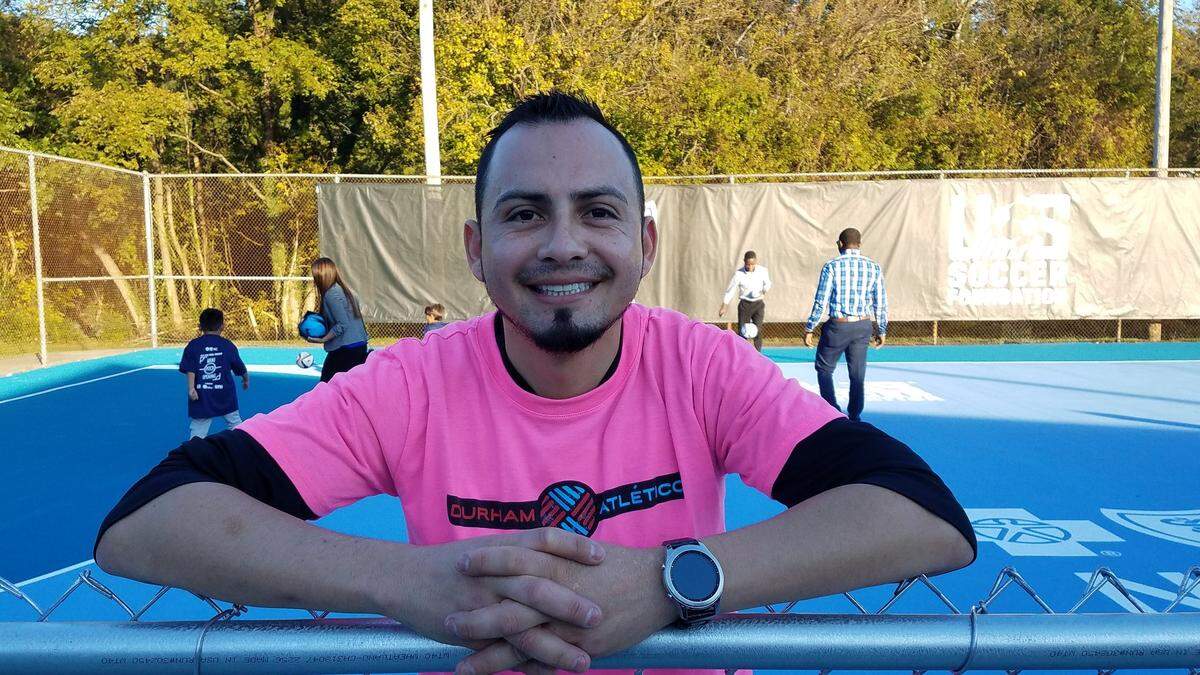 Durham Atletico soccer and futsal player Ramiro Castaneda said that most of his family plays soccer every weekend. Originally from Guatemala, he said that everyone there plays soccer every weekend, too.