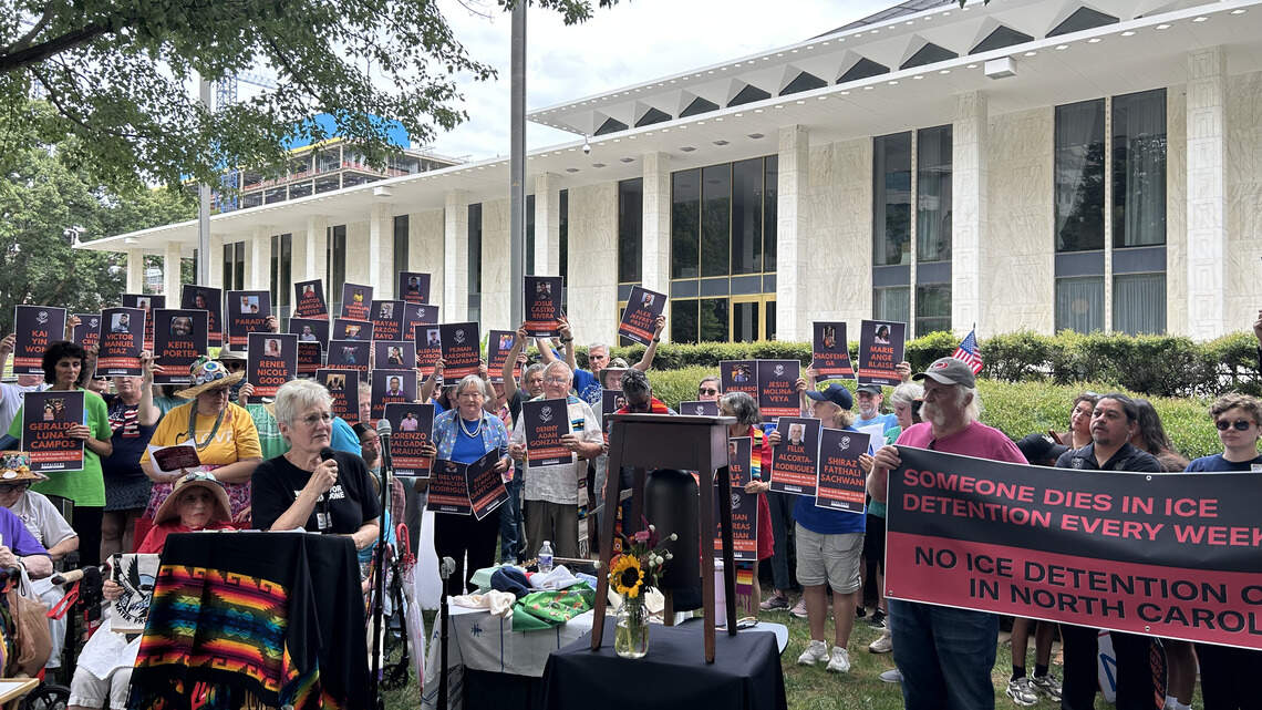 Raleigh protesters condemn ICE activity and detention centers