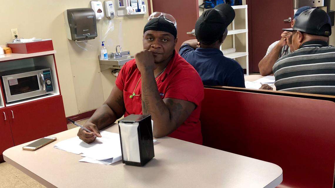Quentin Shaw of Laurel Hill missed four days of work at the Kordsa plant in Scotland County because of Hurricane Florence. On Monday, Oct. 8, he filed for disaster unemployment assistance from the state of North Carolina in hopes of trying to get back some of the salary he missed out on.