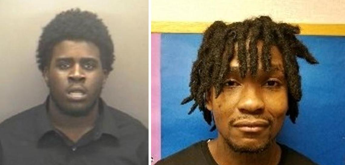 Xzavier Gibson (left) and Takeem Turrentine have been charged with murder in the fatal shooting of an 18-year-old Orange County woman at a party in Cedar Grove.