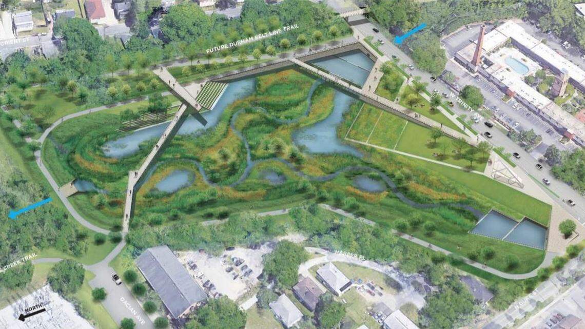 Plans for the South Ellerbe stormwater restoration