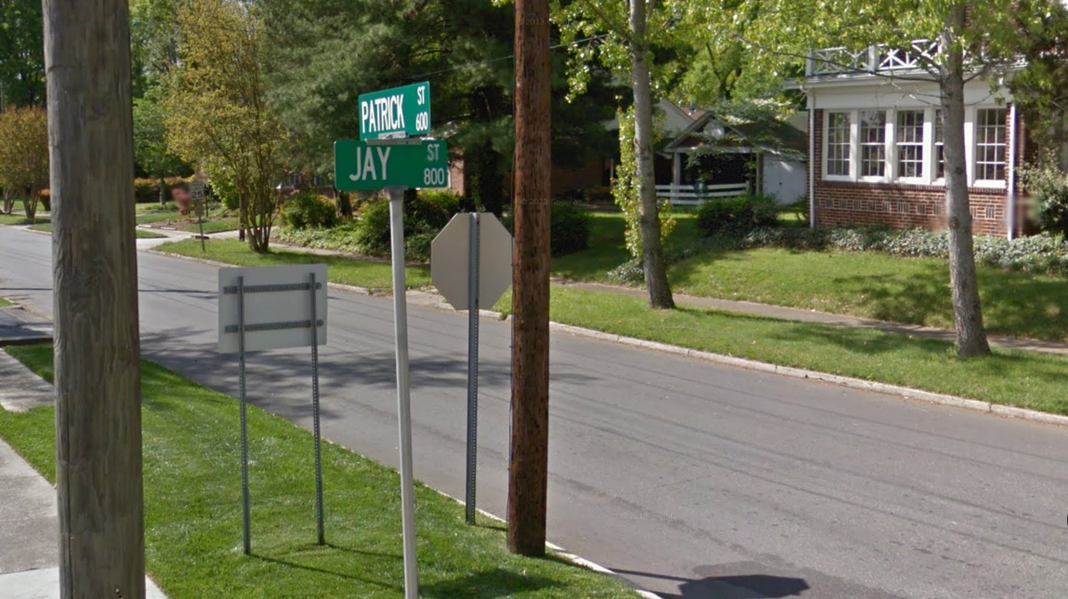 Reports of gunfire led Eden police to the intersection of Jay and Patrick streets, where someone reported being hurt Thursday evening.