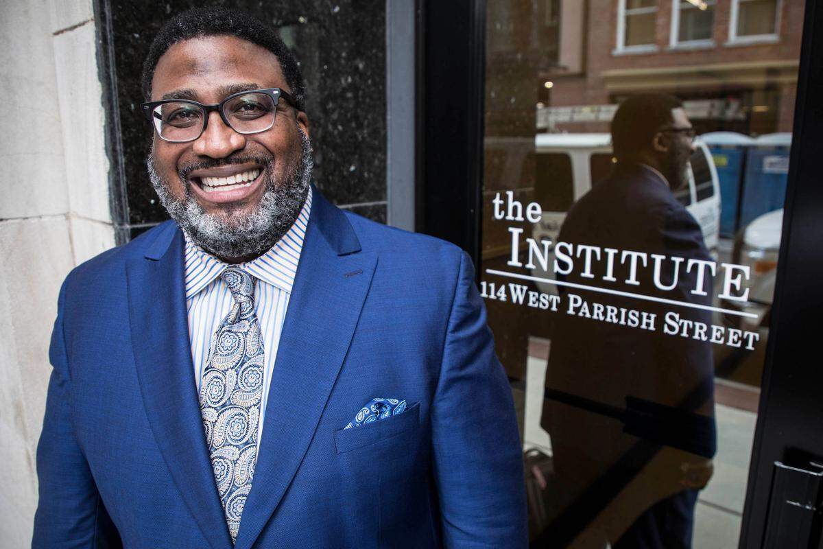 Farad Ali is CEO of The Institute, previously The Institute of Minority Economic Development, which now owns the North Carolina Mutual Life Insurance building in downtown Durham, NC. He has faith in Durham’s ability to close the minority wealth gap so the city’s citizens can reach a “shared prosperity.” 