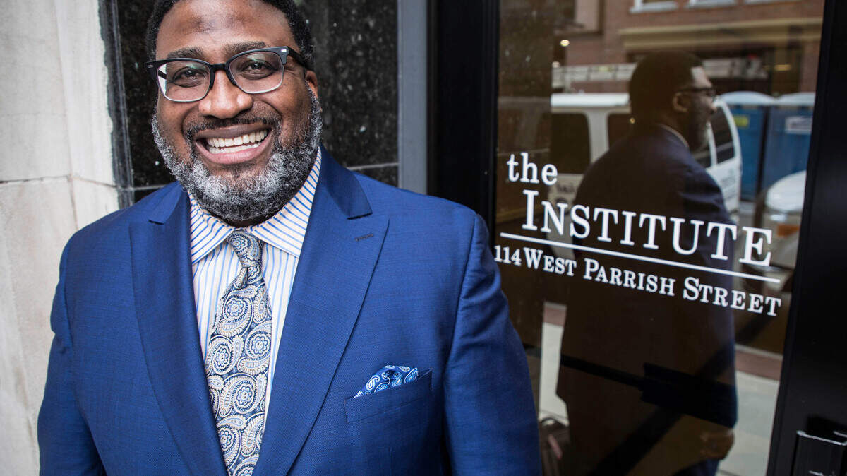 Farad Ali is CEO of The Institute, previously The Institute of Minority Economic Development, which now owns the North Carolina Mutual Life Insurance building in downtown Durham, NC. He has faith in Durham’s ability to close the minority wealth gap so the city’s citizens can reach a “shared prosperity.”