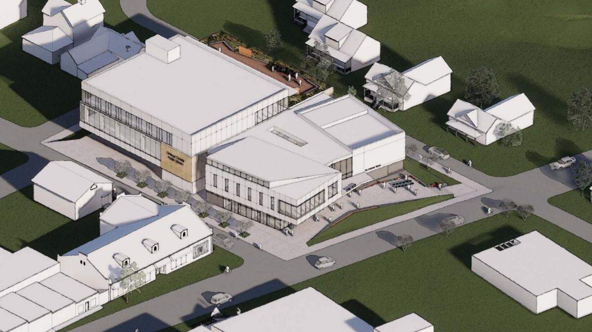 This concept drawing shows the 203 Project on South Greensboro Street.