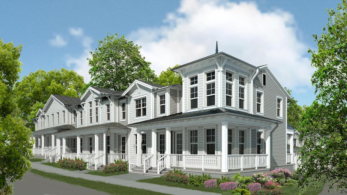Some Residences at Grove Park apartments, located off Hillsborough Street, are planned to resemble townhouses.