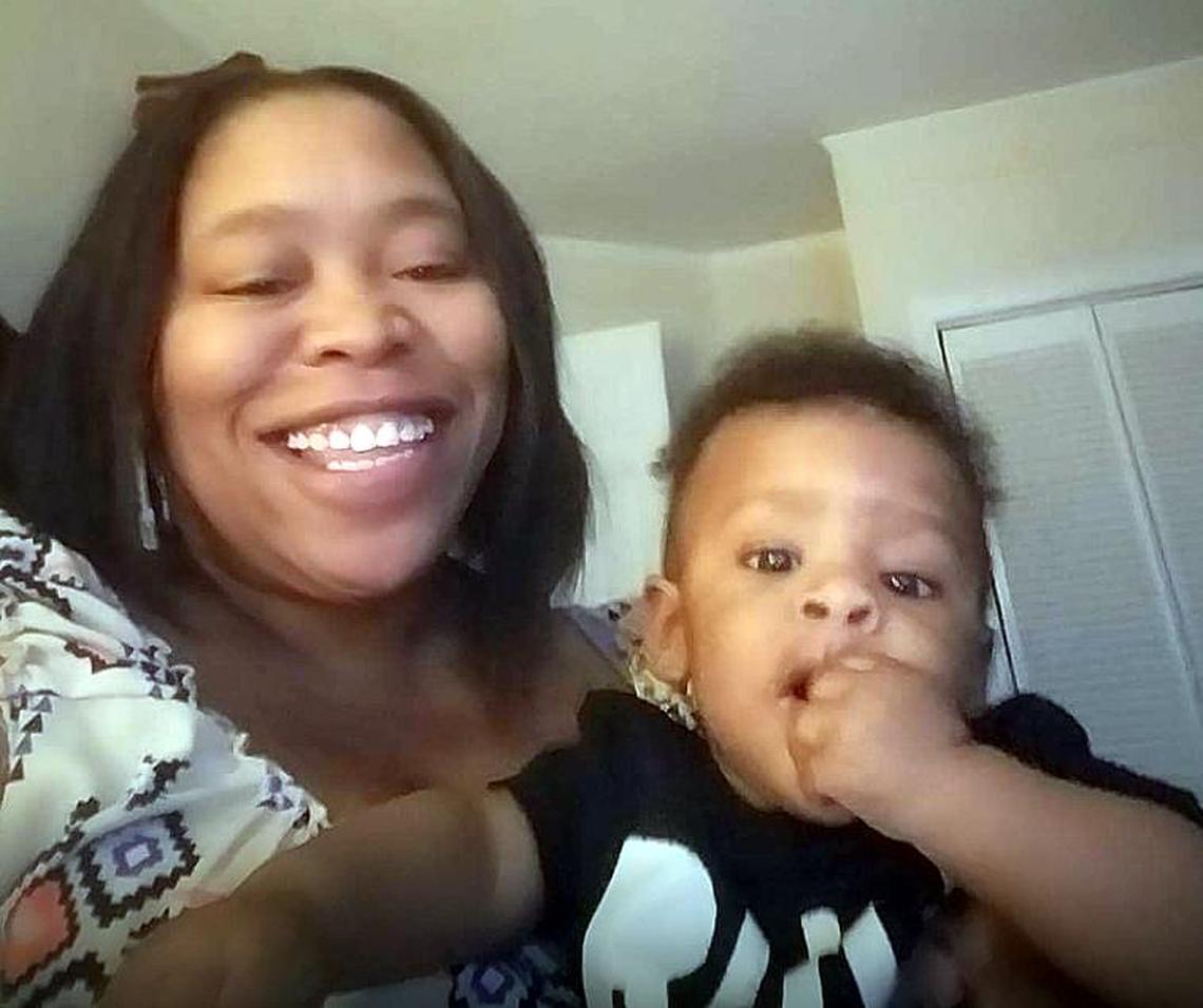Lesha Murphy-Johnson and her 7-month-old son Adam were killed Friday, Sept. 14, when a tree fell on their home in Wilmington, N.C.
