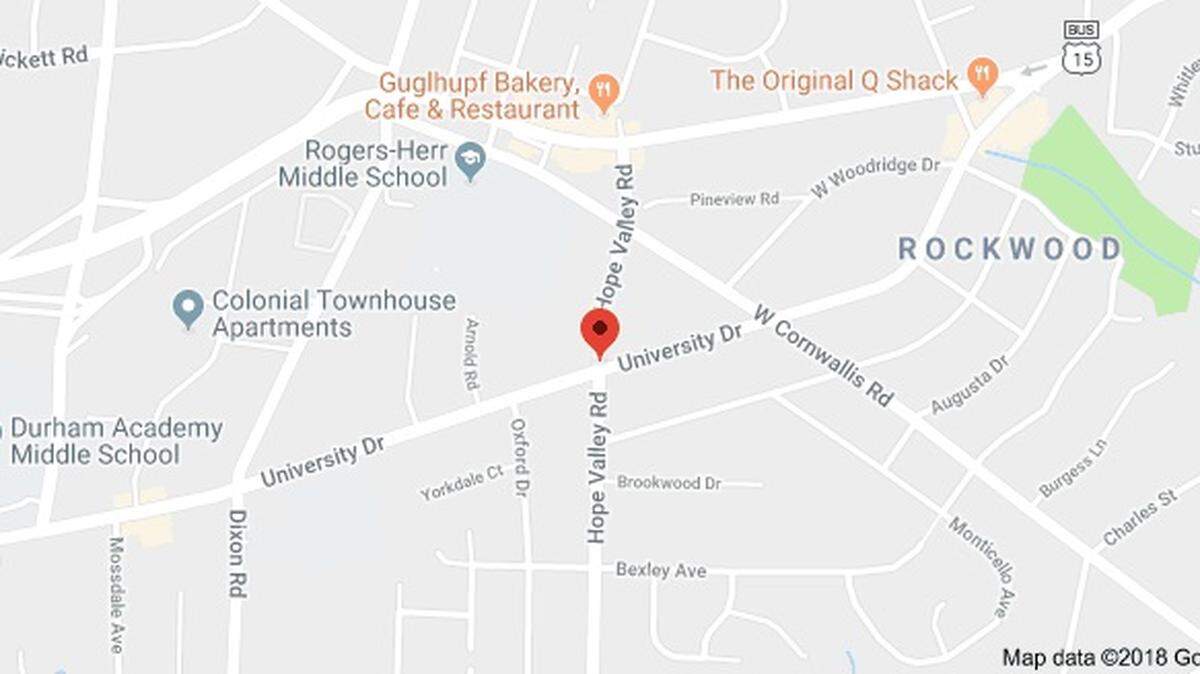 The state will start building a roundabout at Hope Valley Road and University Drive in Durham in October 2018.