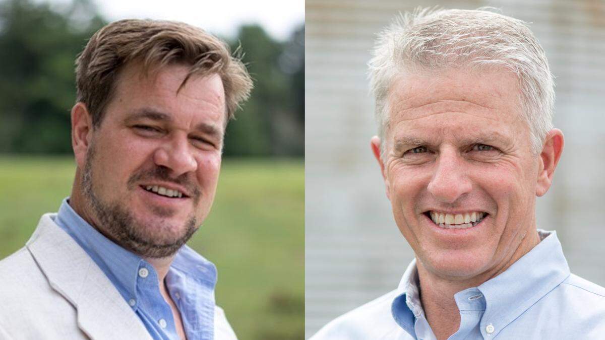 Chatham County Commissioner Jim Crawford (left) is being challenged by first-time candidate Neill Lindley.