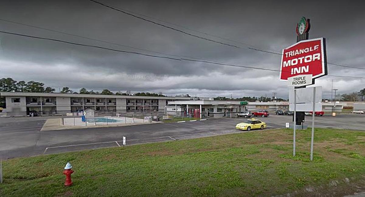 The Triangle Motor Inn, at 246 Wilmington Highway in Jacksonville, was seriously damaged by winds from Hurricane Florence early Friday, forcing several dozen guests to evacuate.