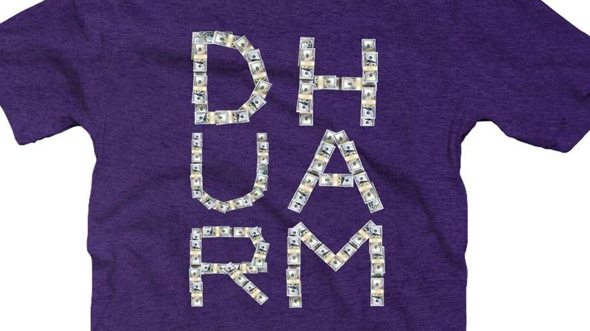Heathleaf shirts are emblazoned with Durham-centric images and slogans. Owner and designer Alexander Heath said he wanted to create a line of shirts that reflect his sense of humor and show his love for the city he calls home.