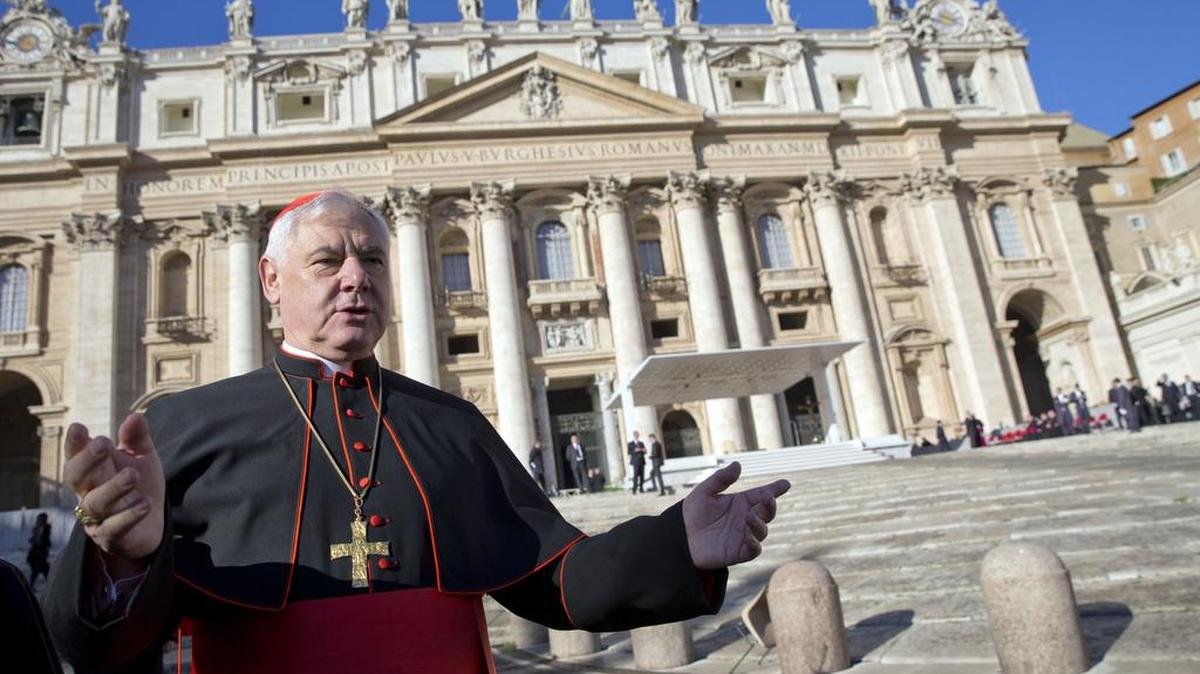 In this 2014 file photo, Cardinal Gerhard Ludwig Mueller arrives in St. Peter’s Square at the Vatican to attend a weekly general audience with Pope Francis has declined to renew the mandate of the Vatican’s conservative doctrine chief, tapping instead the No. 2 to lead the powerful congregation that handles sex abuse cases and guarantees Catholic orthodoxy around the world.