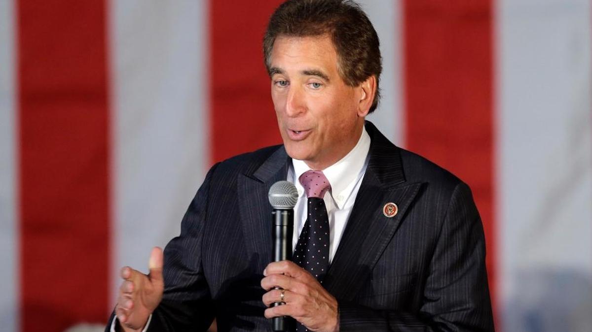 U.S. Rep. Jim Renacci, R-Ohio, speaks in Independence, Ohio in this 2014 file phto. Churches should have the First Amendment right to endorse political candidates and still keep their tax-free status, say House Republicans, who have quietly tucked a provision into a sweeping spending bill that would deny the IRS money to enforce the 63-year-old law prohibiting such outright politicking from the pulpit.