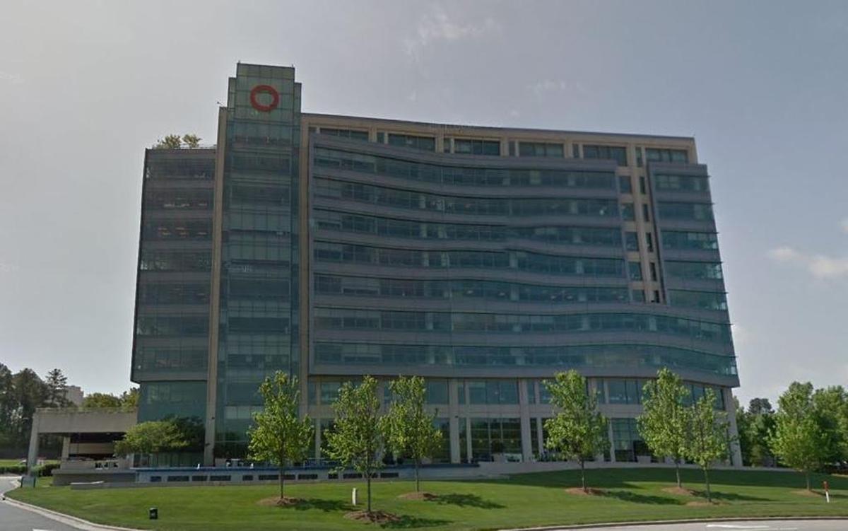 A view of Quintiles’ old logo, which the company used until this year, when it became IQVIA.
