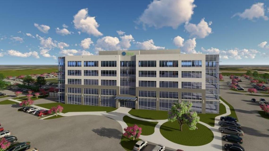A rendering of Rho’s new headquarters in Research Triangle Park, which is scheduled to open some time in 2019.