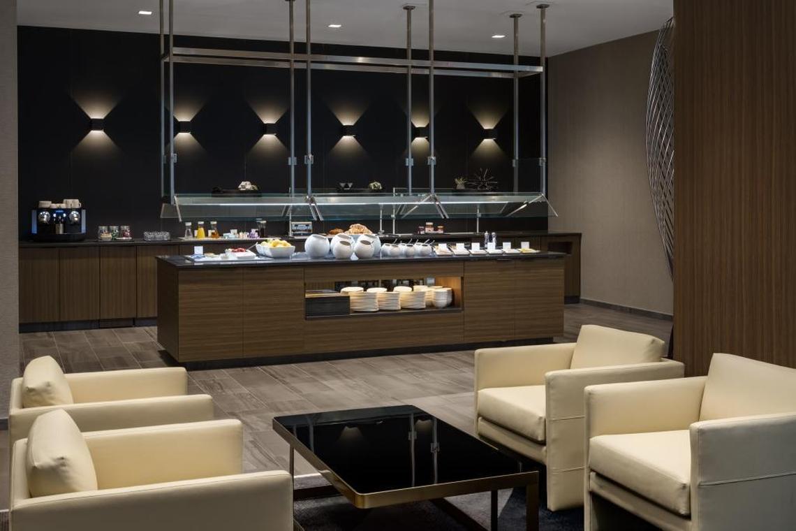 The breakfast bar inside the new AC Hotel in Chapel Hill. The breakfast bar serves a European-style breakfast.
