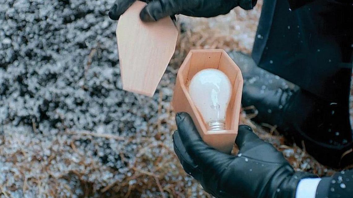 A 2013 file photo shows a scene from a commercial for a Cree LED light bulb.