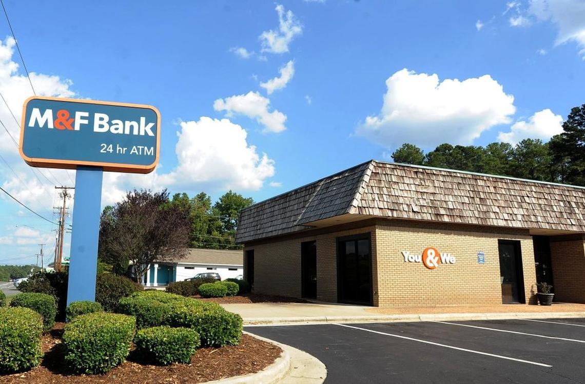 An M&F Bank branch on Durham-Chapel Hill Boulevard in Durham.