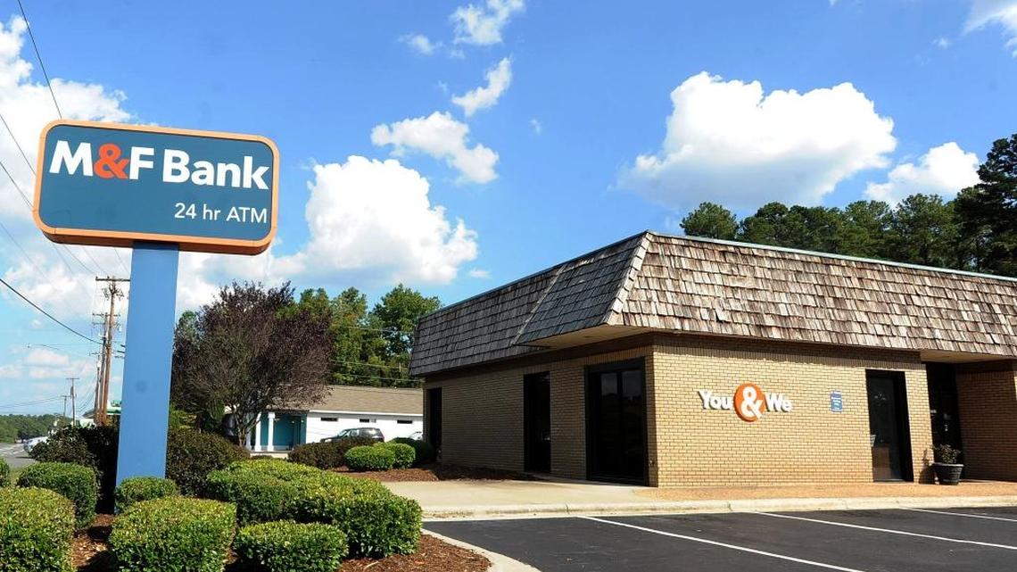 For the second-time in its 110-year history, M&F Bank posted a net loss during a calendar year. Pictured is an M&F Bank branch on Durham-Chapel Hill Boulevard in Durham.