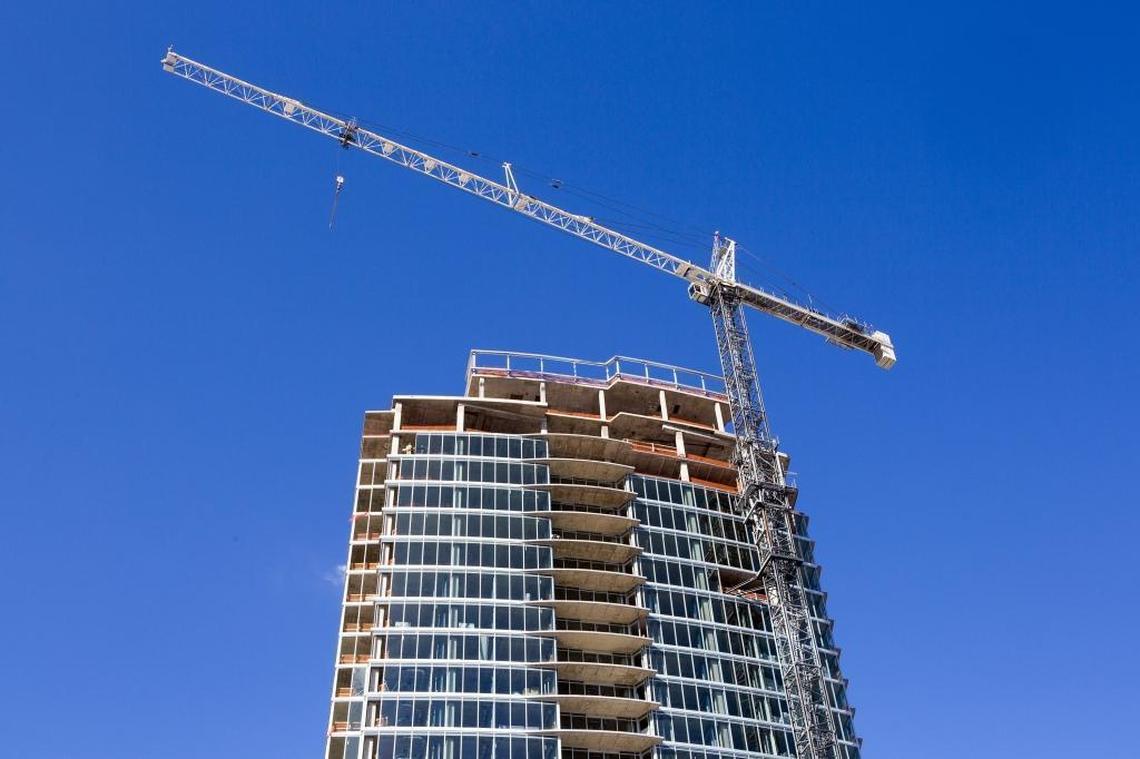 The new One City Center, slated for completion in 2018, will house a New York City-based co-working space company, taking up the fourth and fifth floors of the 27-story office and residential tower that has changed Durham’s skyline. Photo taken Friday, Jan. 5, 2018, in Durham, NC.