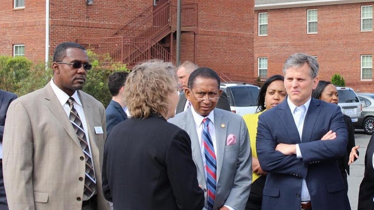 N.C. Attorney General Josh Stein visits TROSA earlier this year.