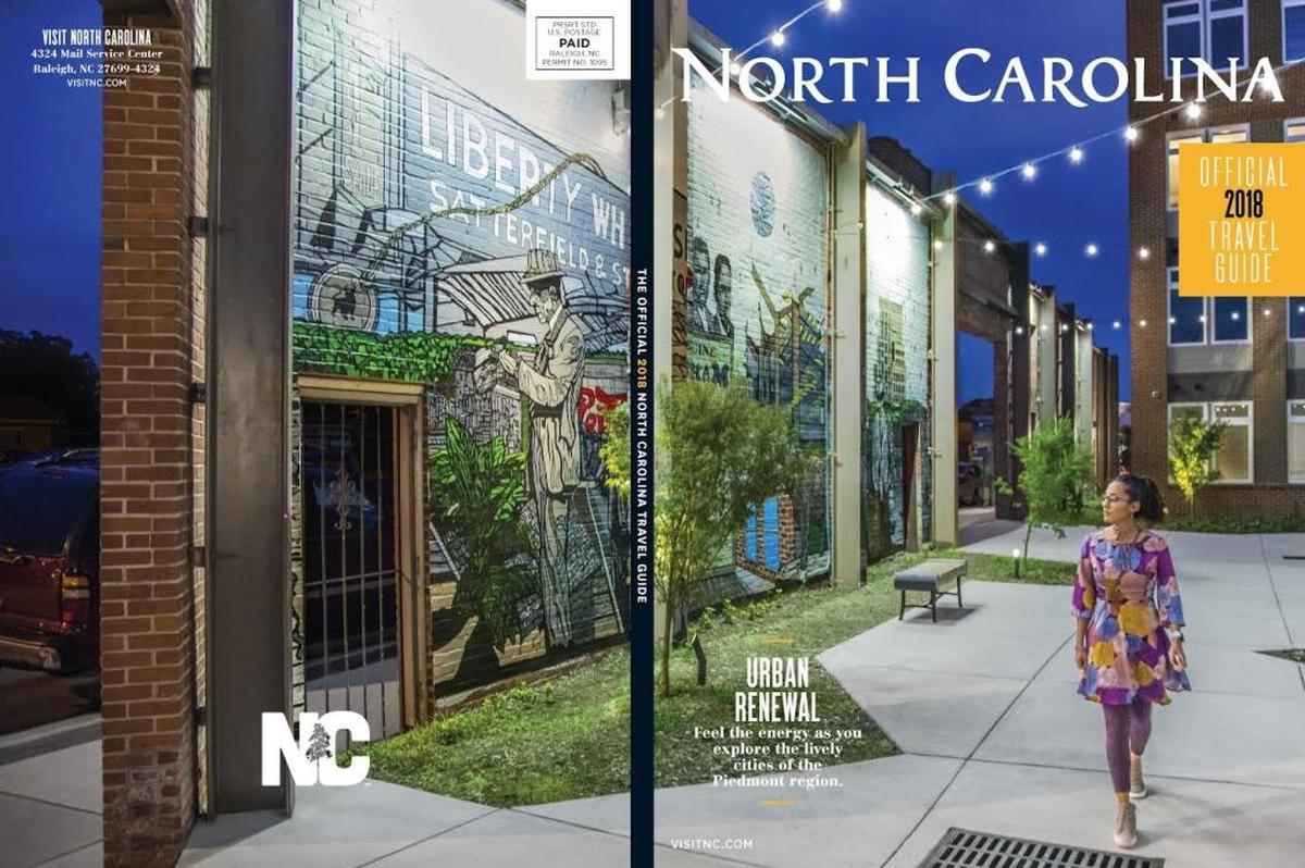 Durham will be one of three North Carolina cities to be featured on the cover of the 2018 Official North Carolina Travel Guide that is produced by Visit NC.