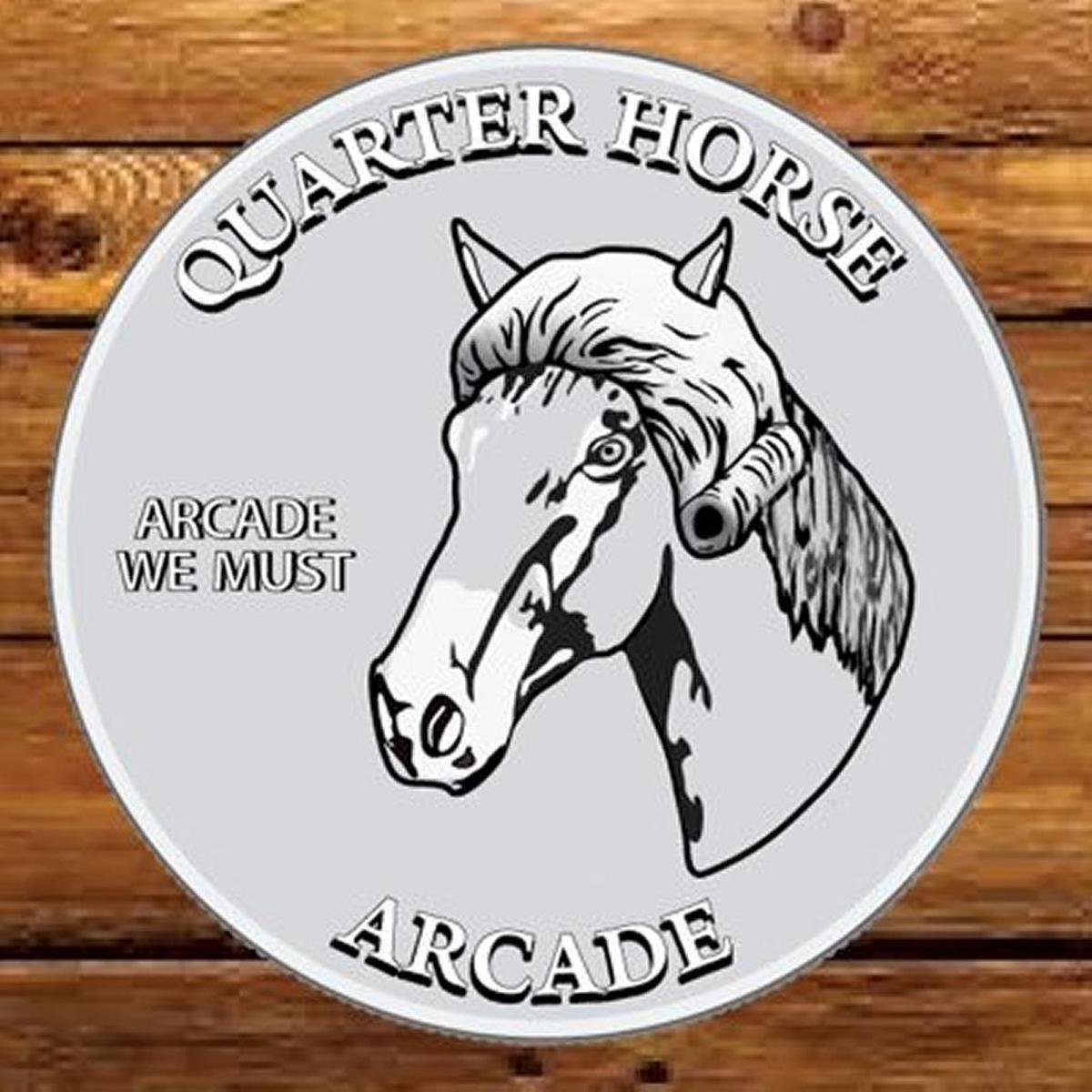The logo of the Quarter Horse Arcade.