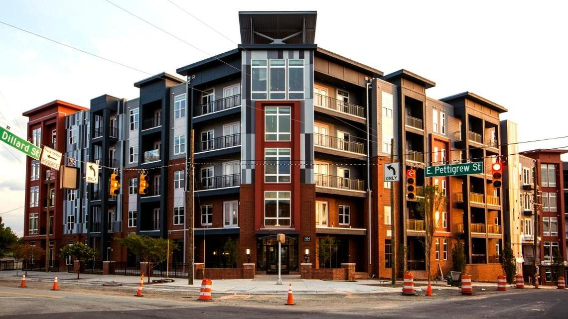 Photo of The Mark at Durham One Apartments taken Tuesday, July 11, 2017, in Durham, N.C.