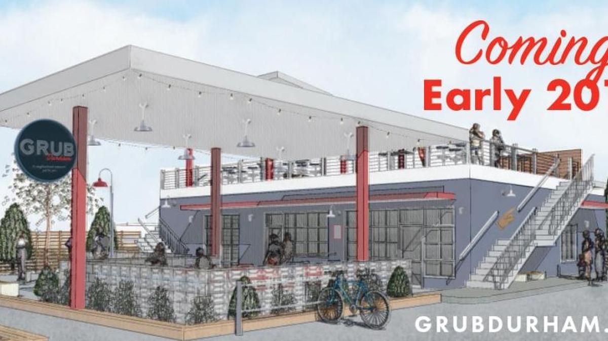 The owners of Grub, which will be the fourth Durham restaurant from Wendy Woods, are renovating a 61-year-old service station on West Chapel Hill Street.