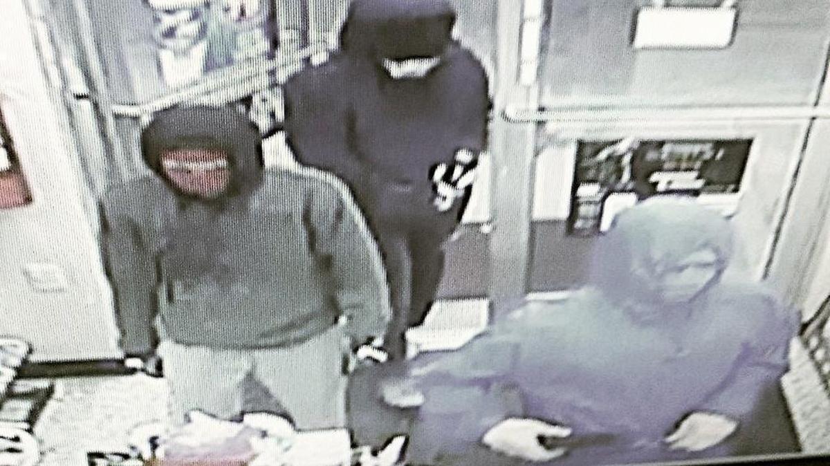 The Chatham County Sheriff’s Office released this photo from video surveillance footage of the men who robbed a Circle K store near Cole Park Plaza on Dec. 23, 2017.