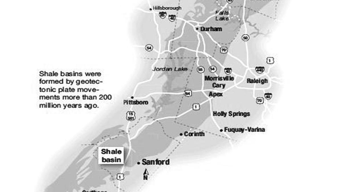 Given the underlying geology of the region, Chatham and Lee counties are the most likely spots for fracking in the Piedmont’s Deep River Basin, a consultant says.
