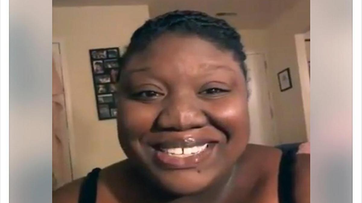 A screen shot of Courtney Bailey’s video post on Facebook about her encounter with a Durham police officer.