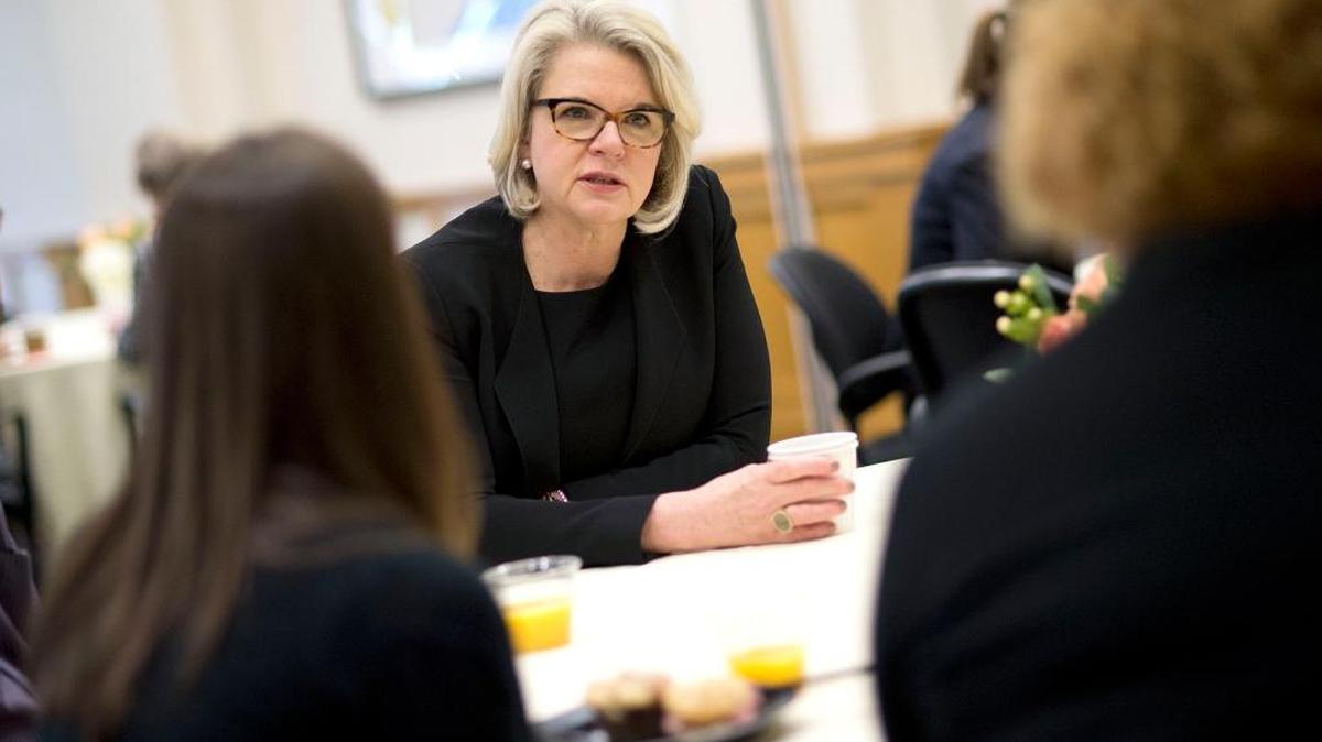 UNC system President Margaret Spellings, center, faces a decision soon on who will become N.C. Central University’s 12th chancellor.