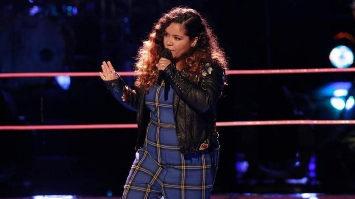 Brooke Simpson performs in the Knockout Rounds of NBC’s “The Voice” on Nov. 6, 2017.