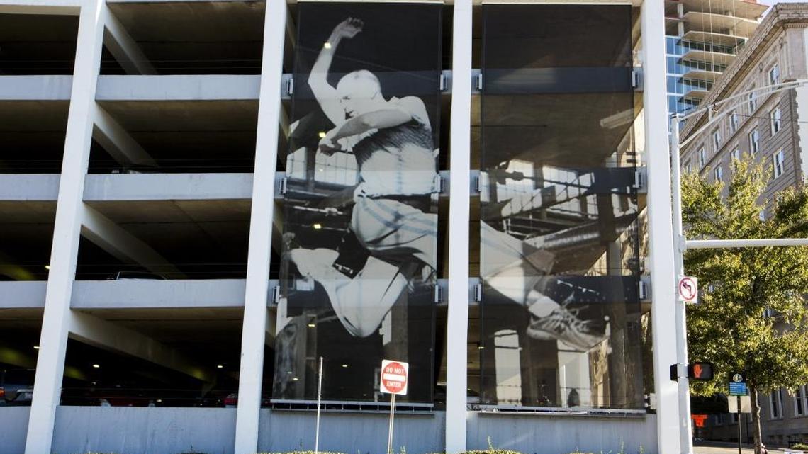 Meet the dancer who towers above downtown Durham