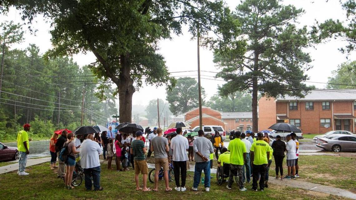 Bull City United holds vigil after another fatal shooting. Police, media, activists show up. Residents stay home.