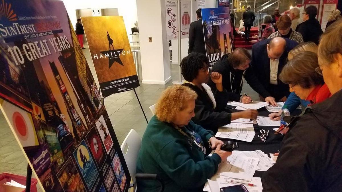 DPAC announced its 2017-18 Broadway season and the 2018-19 season visit of "Hamilton" in February. They sold 2017-18 season seat memberships before a Broadway show that month, too, which gives those members first dibs to renew for the 2018-19.