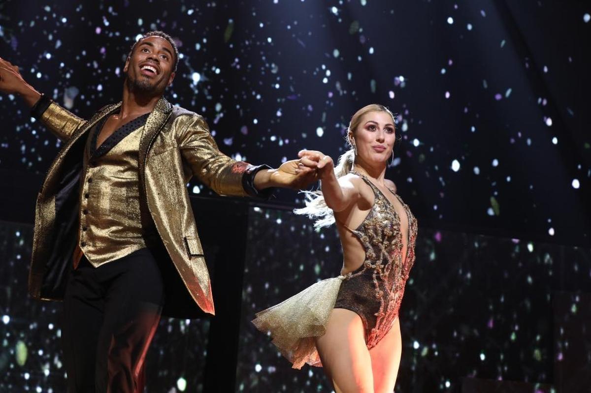 Bill T. Jones and Arnie Zane perform at the American Dance Festival at the Durham Performance Arts Center.