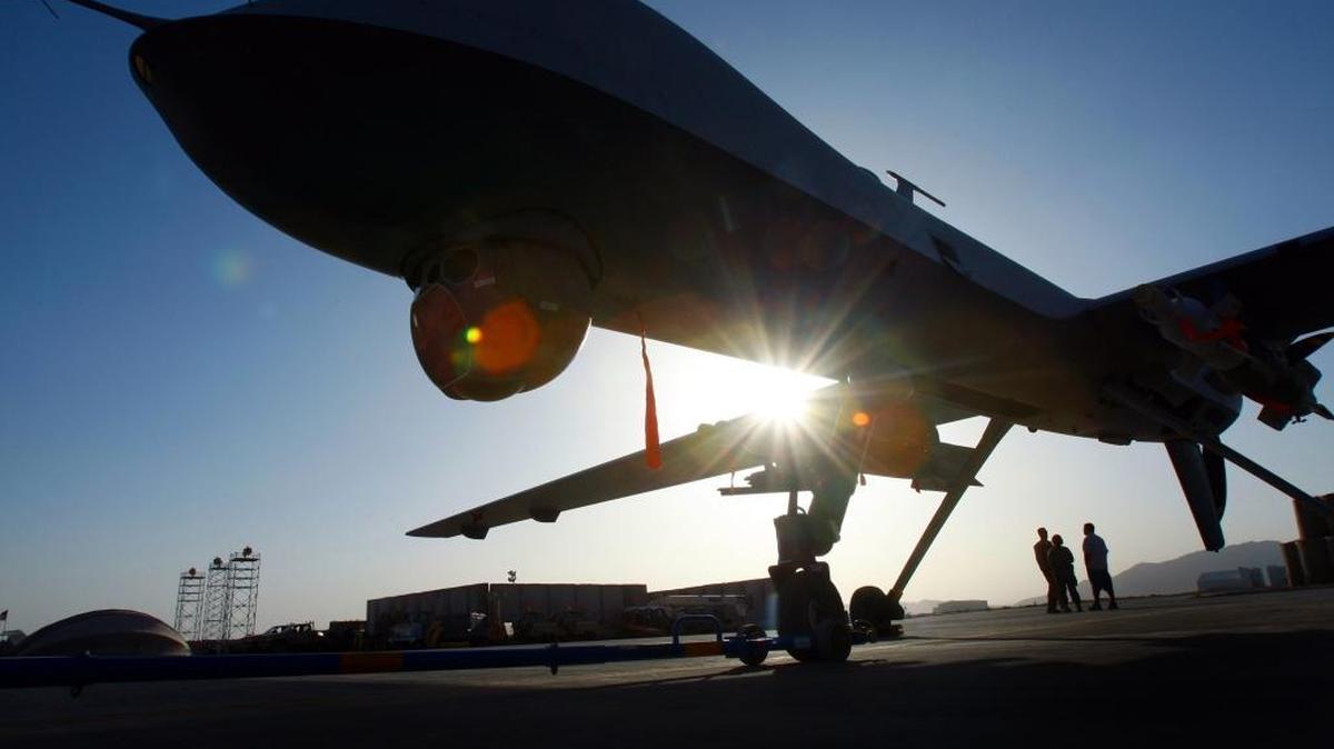 A Predator drone in Kandahar, Afghanistan. Duke Divinity School professor Amy Laura Hall has organized a “Conference Against the Use of Drones in Warfare” that will begin Friday at Durham’s Trinity United Methodist Church and continue Saturday at the Divinity School.