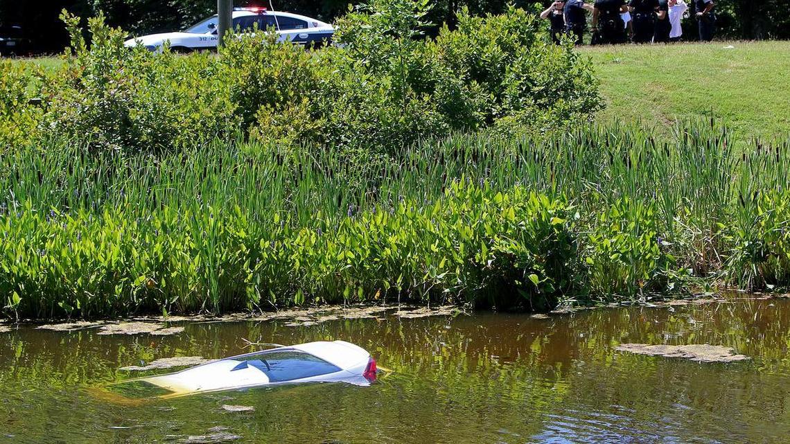 Trapped women, one of them pregnant, saved from sinking car at library pond by Durham police