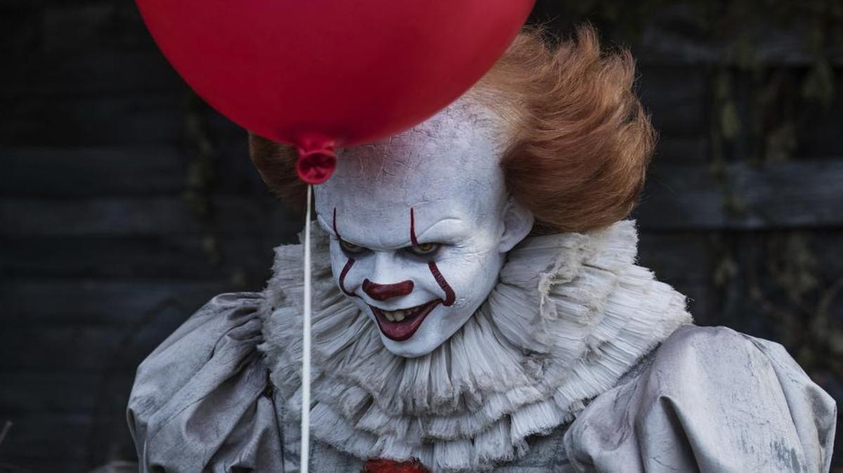This image released by Warner Bros. Pictures shows Bill Skarsgard in a scene from "It."